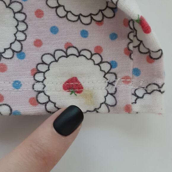 Matilda Jane Heartfelt Tunic Strawberry Smocked Peplum Long Sleeve Top Girls 4 - Picture 6 of 11